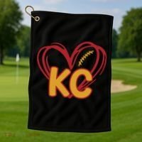 Kc Football Golf Towel thumb 1