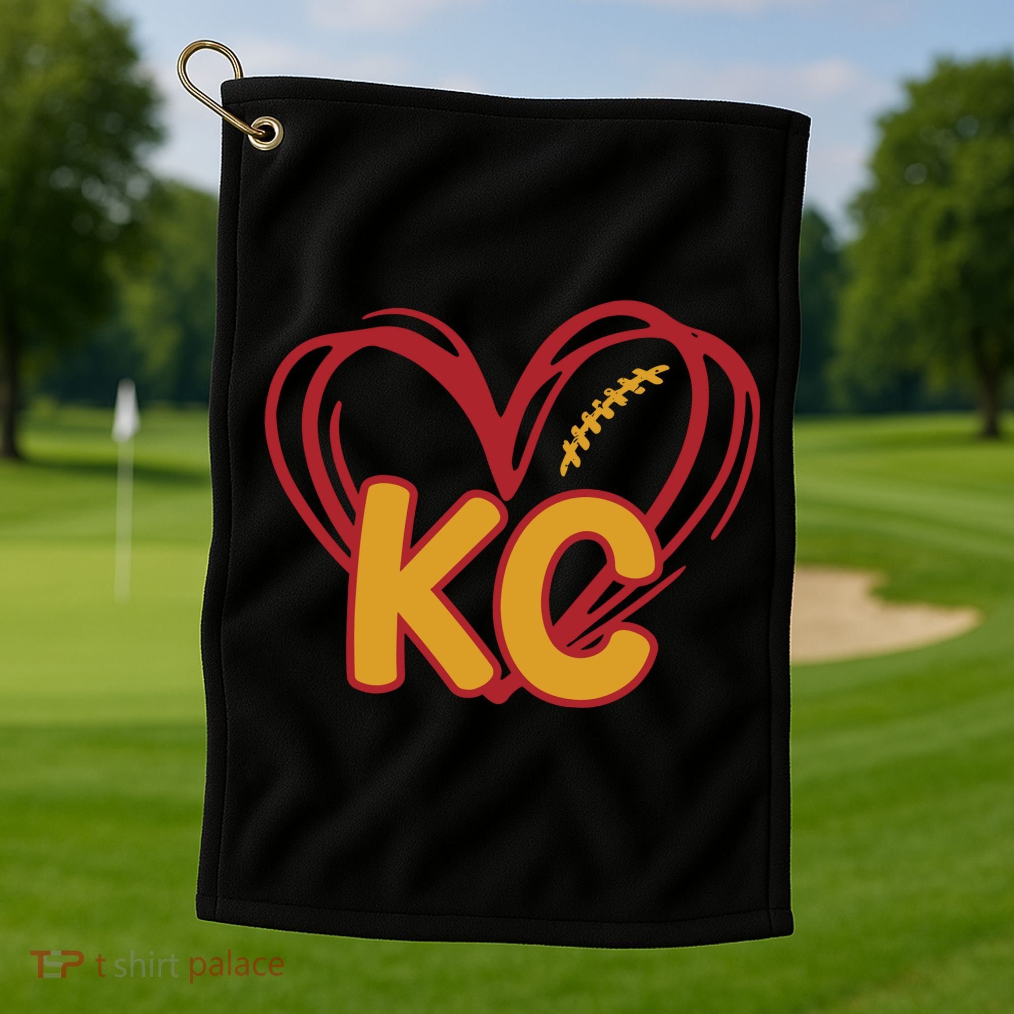 Kc Football Golf Towel