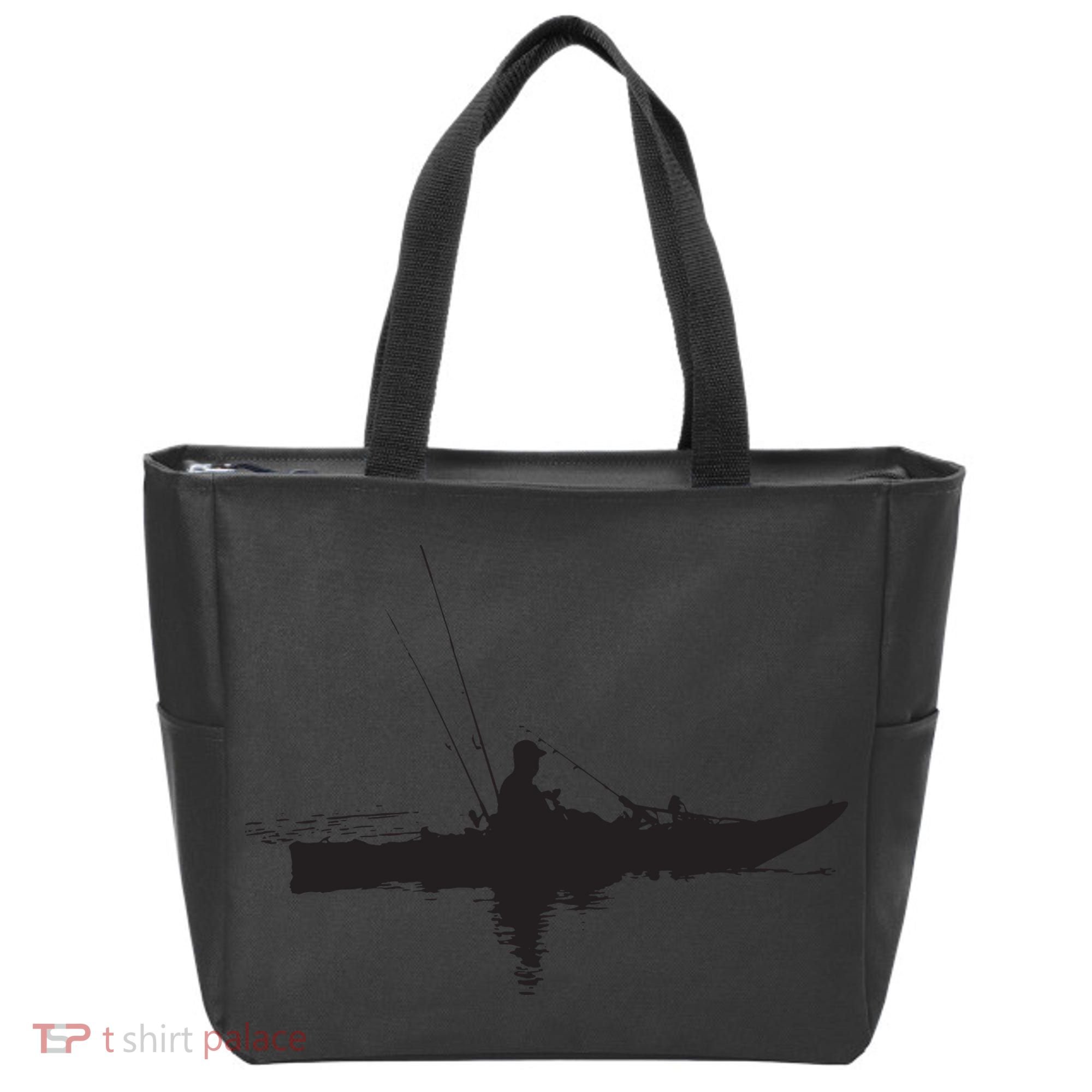 Kayak Fishing Kayaking Tote Bag