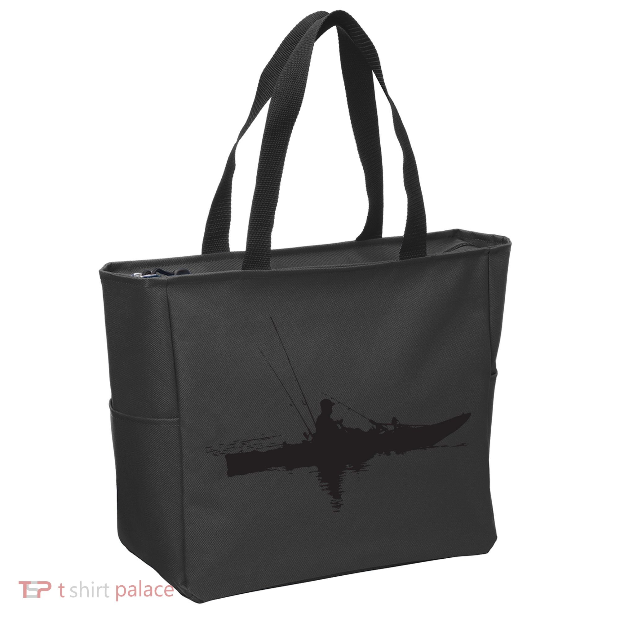 Kayak Fishing Kayaking Tote Bag
