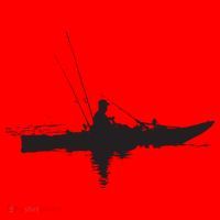 Kayak Fishing Kayaking Santa Hat thumb 1