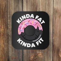 Kinda Fat Kinda Fit Fitness Workout Gift Coaster thumb 0