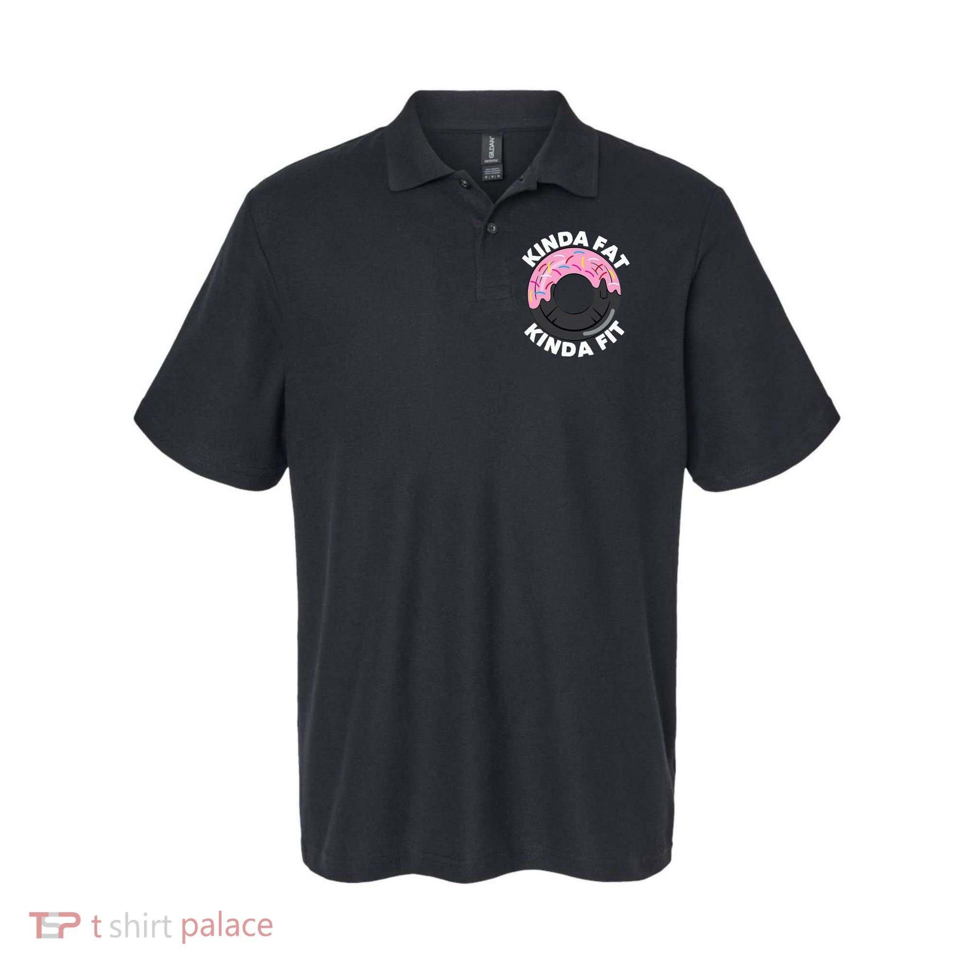Kinda Fat Kinda Fit Fitness Workout Gift Polo