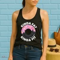 Kinda Fat Kinda Fit Fitness Workout Gift Women's Tank Top thumb 2