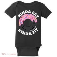 Kinda Fat Kinda Fit Fitness Workout Gift Baby Bodysuit thumb 0
