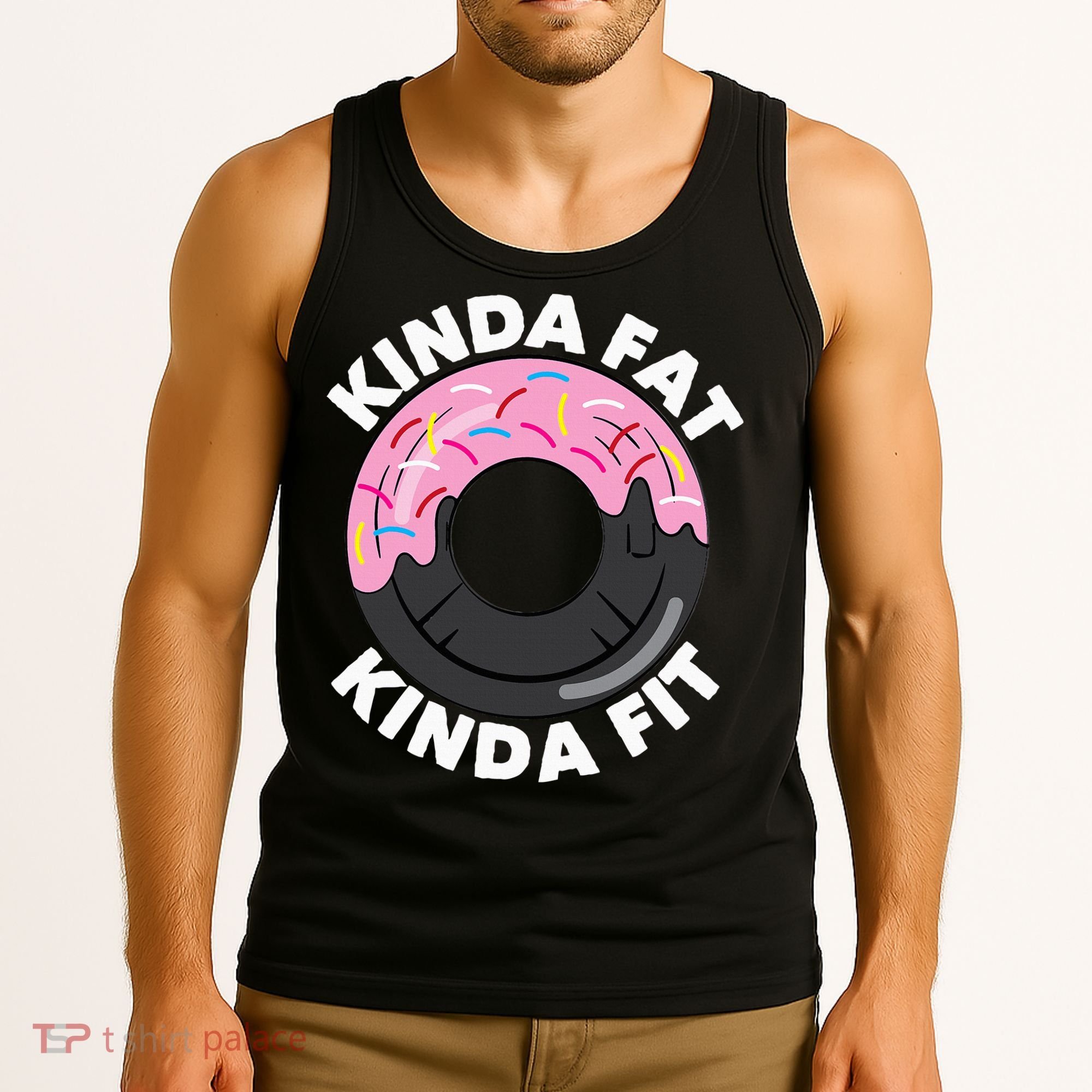 Kinda Fat Kinda Fit Fitness Workout Gift Tank Top