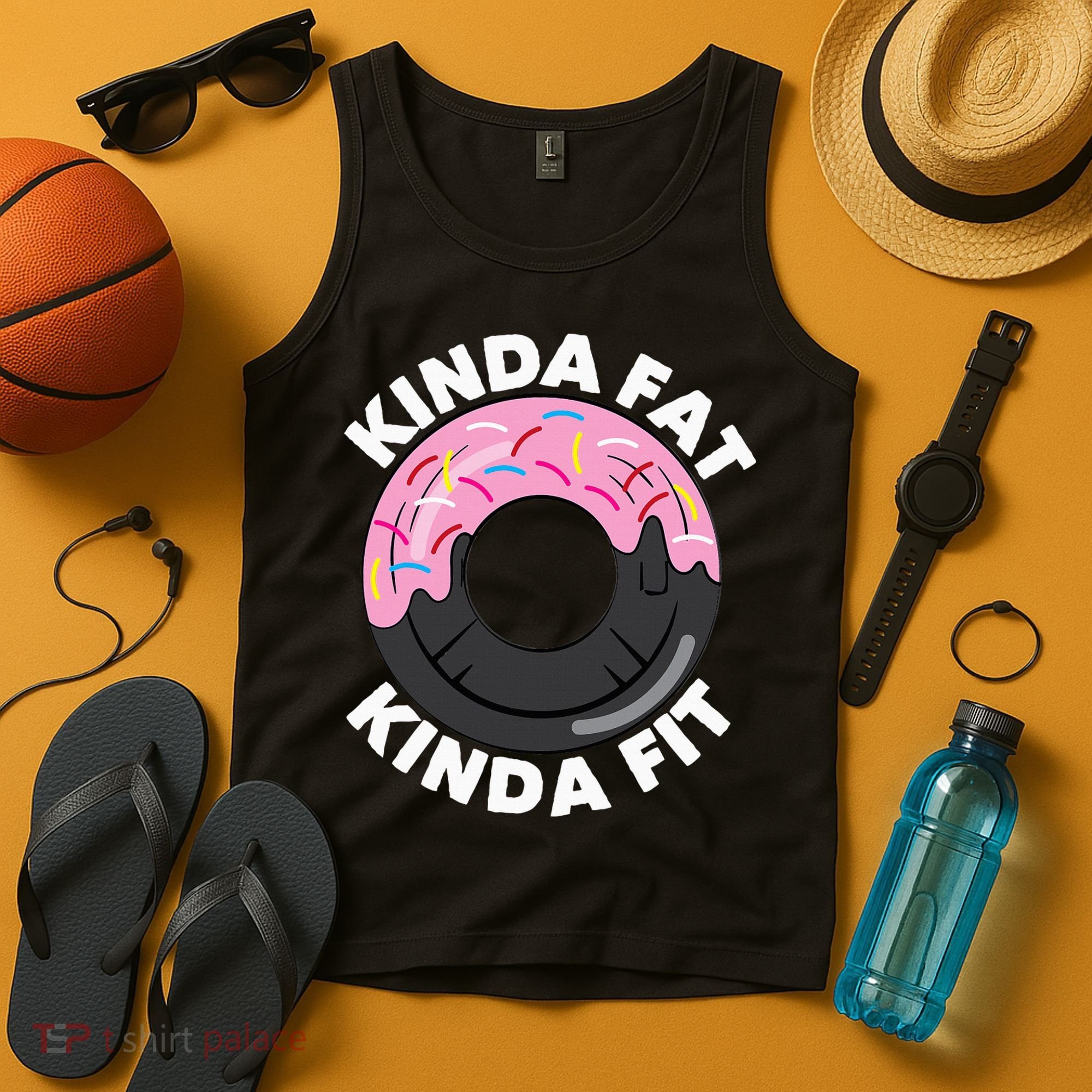 Kinda Fat Kinda Fit Fitness Workout Gift Tank Top