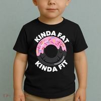 Kinda Fat Kinda Fit Fitness Workout Gift Toddler T-Shirt thumb 2