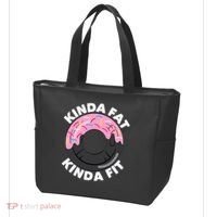 Kinda Fat Kinda Fit Fitness Workout Gift Tote Bag thumb 3