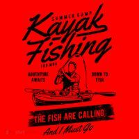 Kayak Fishing Santa Hat thumb 1