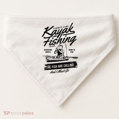 Kayak Fishing USA-Made Doggie Bandana
