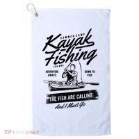 Kayak Fishing Golf Towel thumb 0
