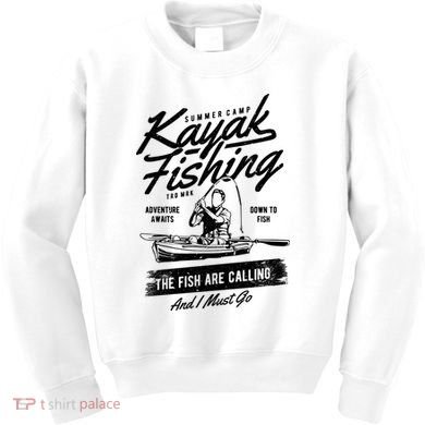 Kayak Fishing Kids Sweatshirt