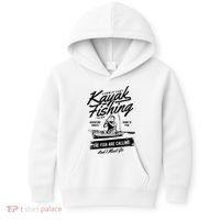 Kayak Fishing Kids Hoodie thumb 0