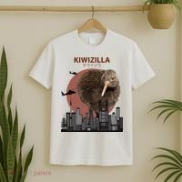 Kiwizilla Funny Kiwi New Zealand Bird Lovers Gift T-Shirt thumb 2