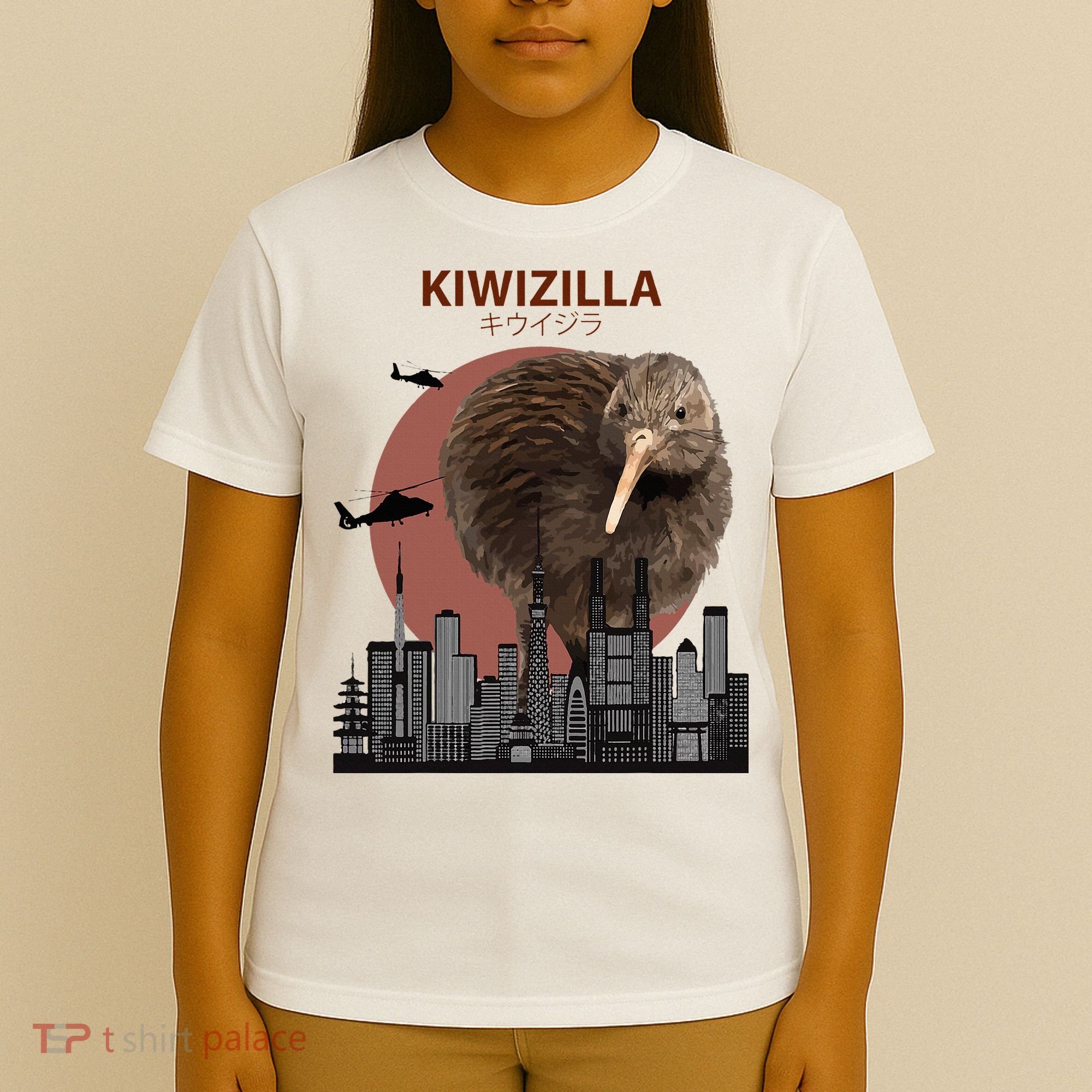 Kiwizilla Funny Kiwi New Zealand Bird Lovers Gift T-Shirt