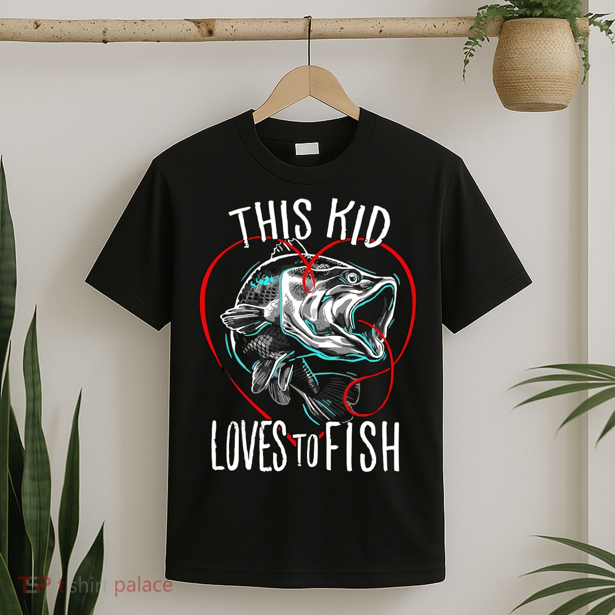 Kids Fishing Loves To Fish T-Shirt