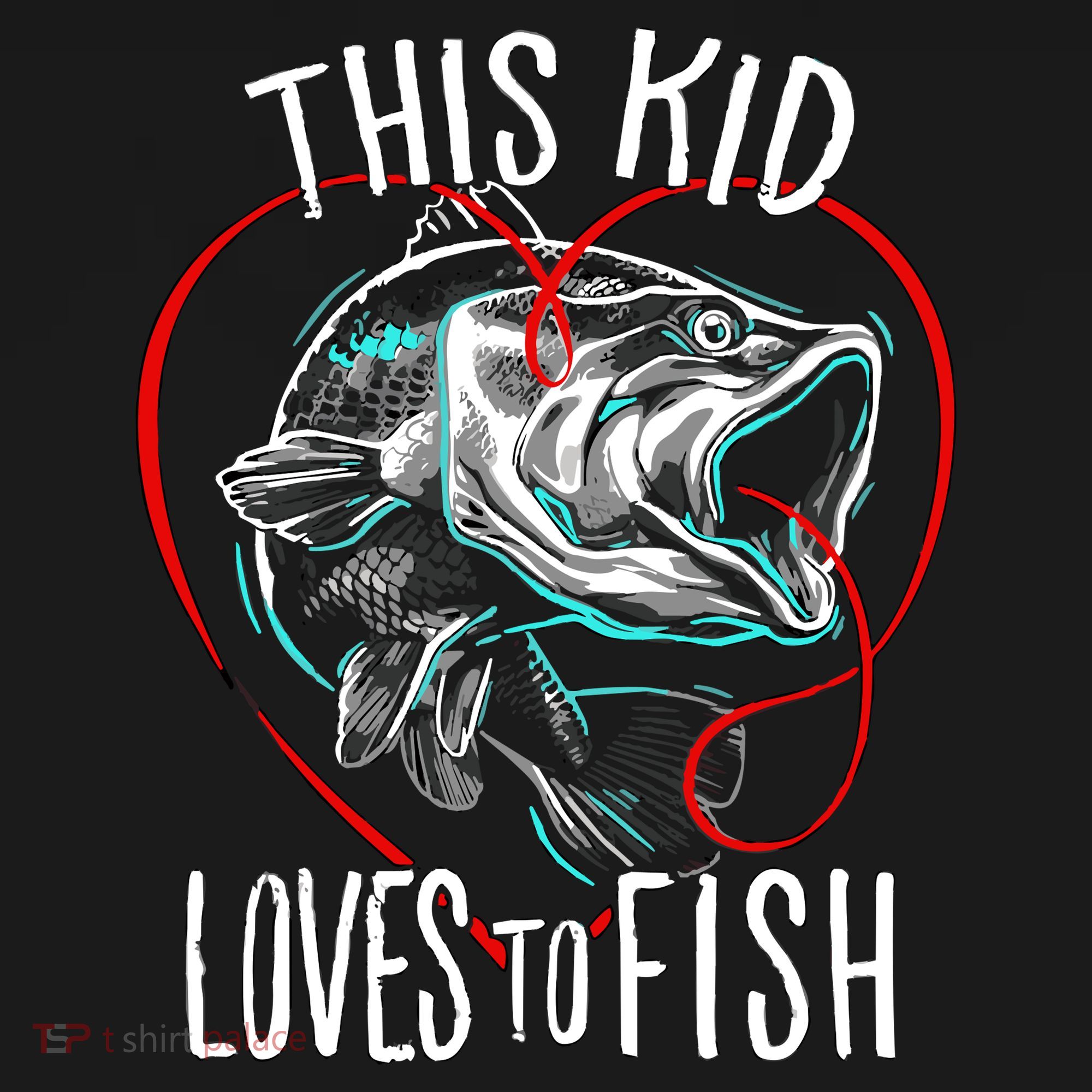 Kids Fishing Loves To Fish T-Shirt