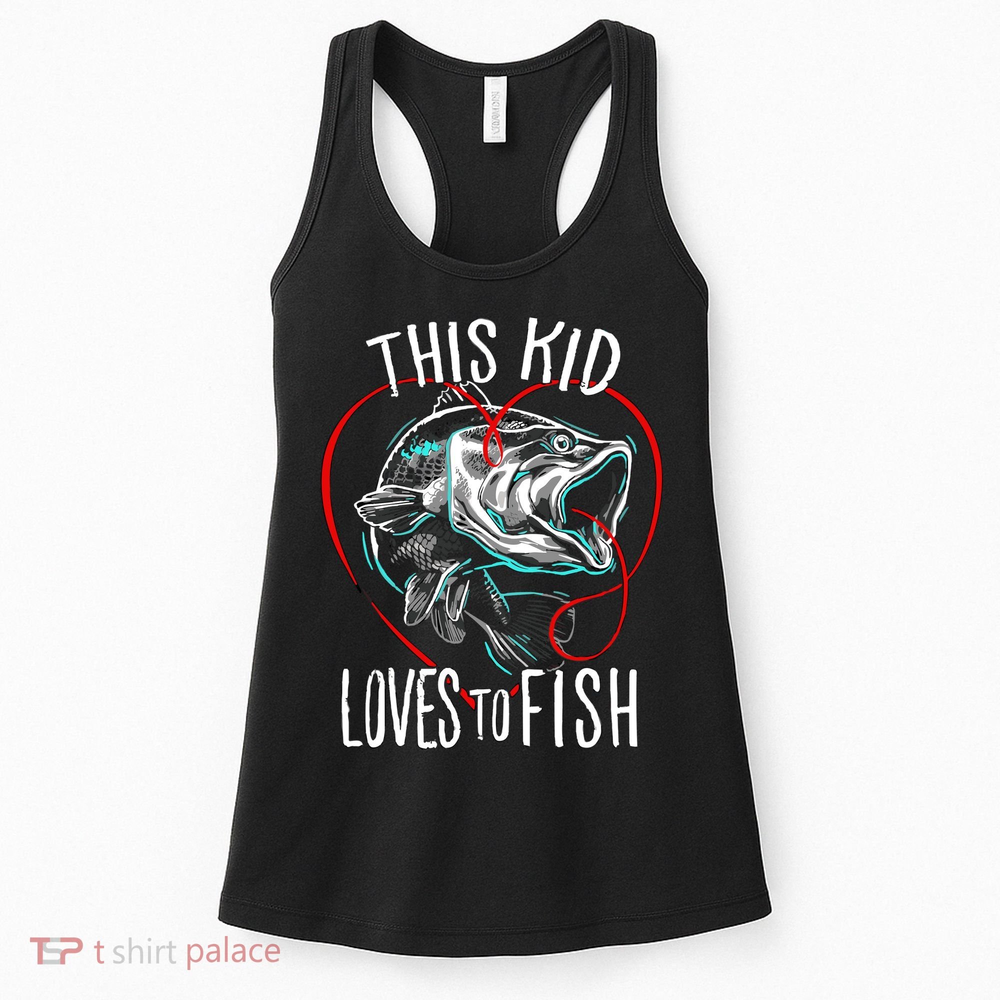 Kids Fishing Loves To Fish Women's Tank Top