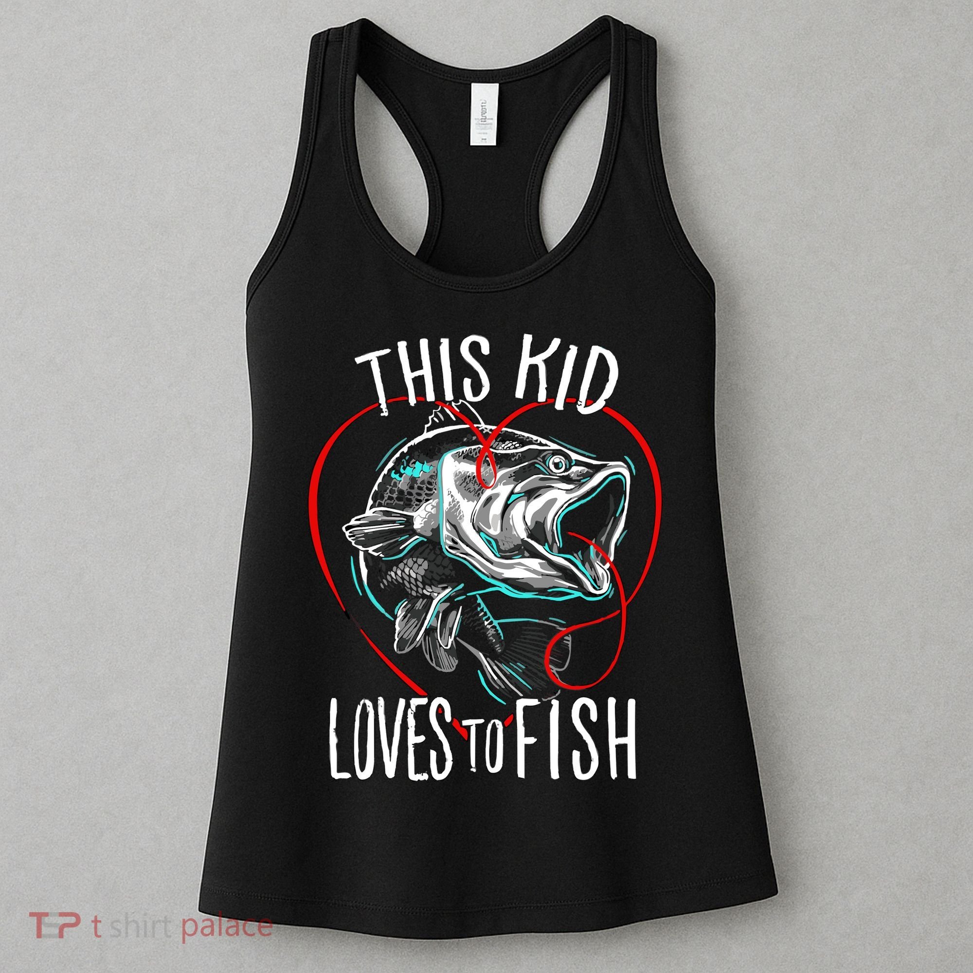 Kids Fishing Loves To Fish Women's Tank Top