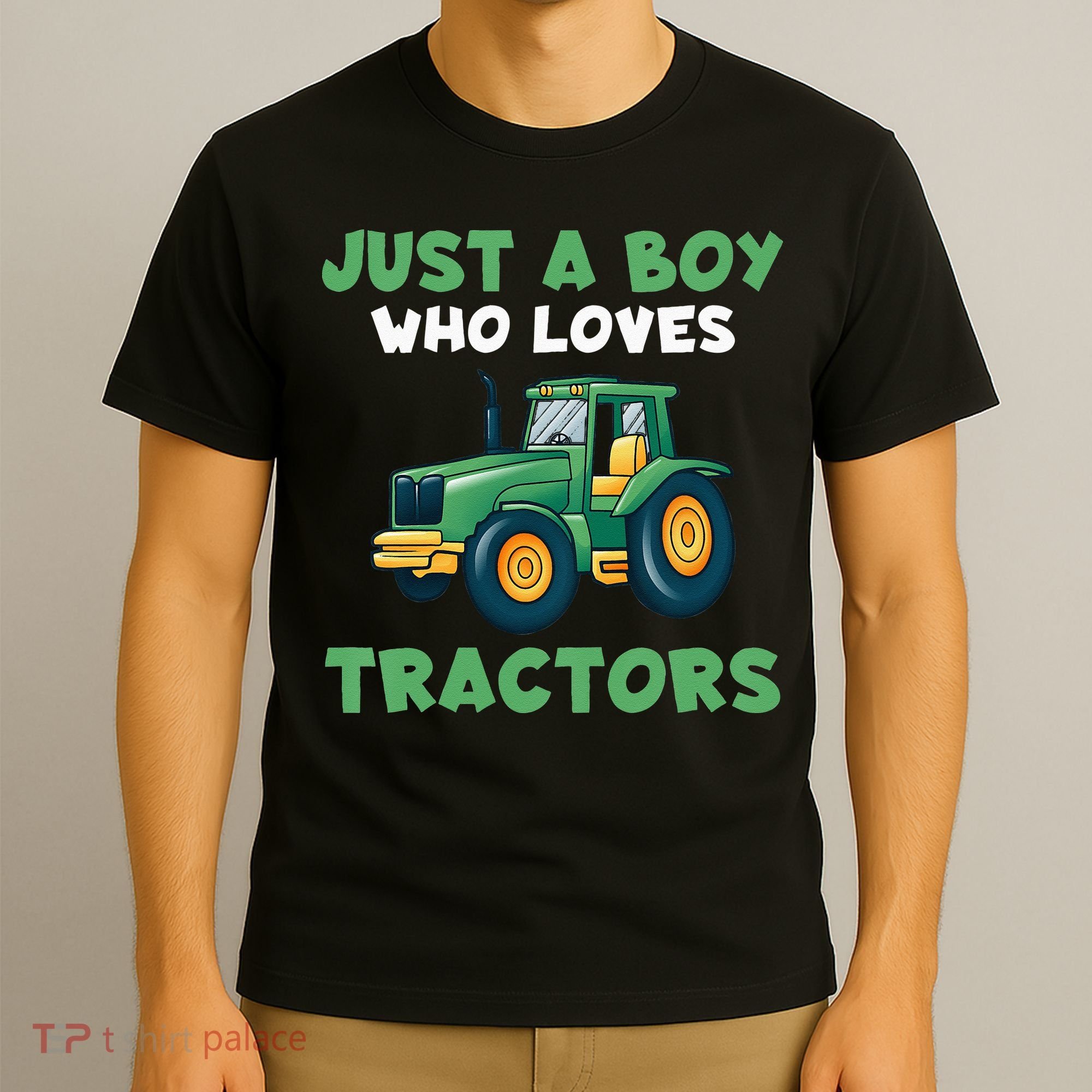 Kids Farm Lifestyle Just A Boy Who Loves Tractors T-Shirt