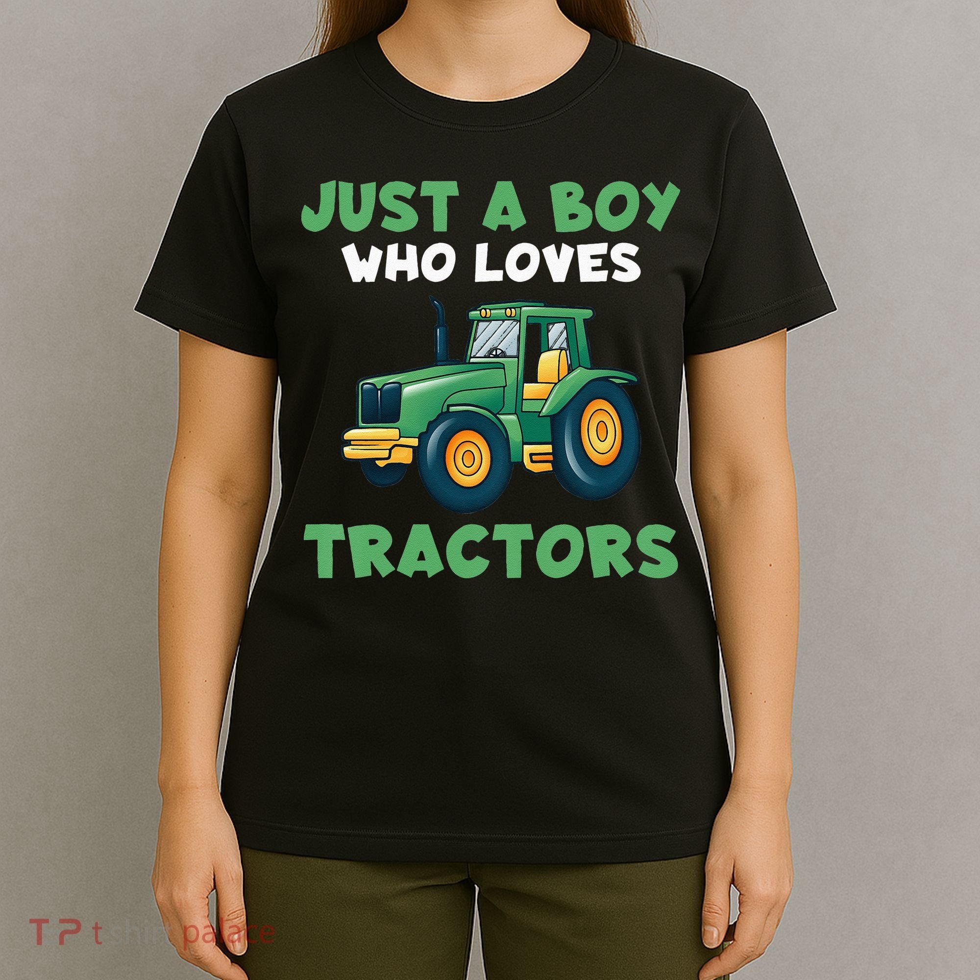 Kids Farm Lifestyle Just A Boy Who Loves Tractors T-Shirt