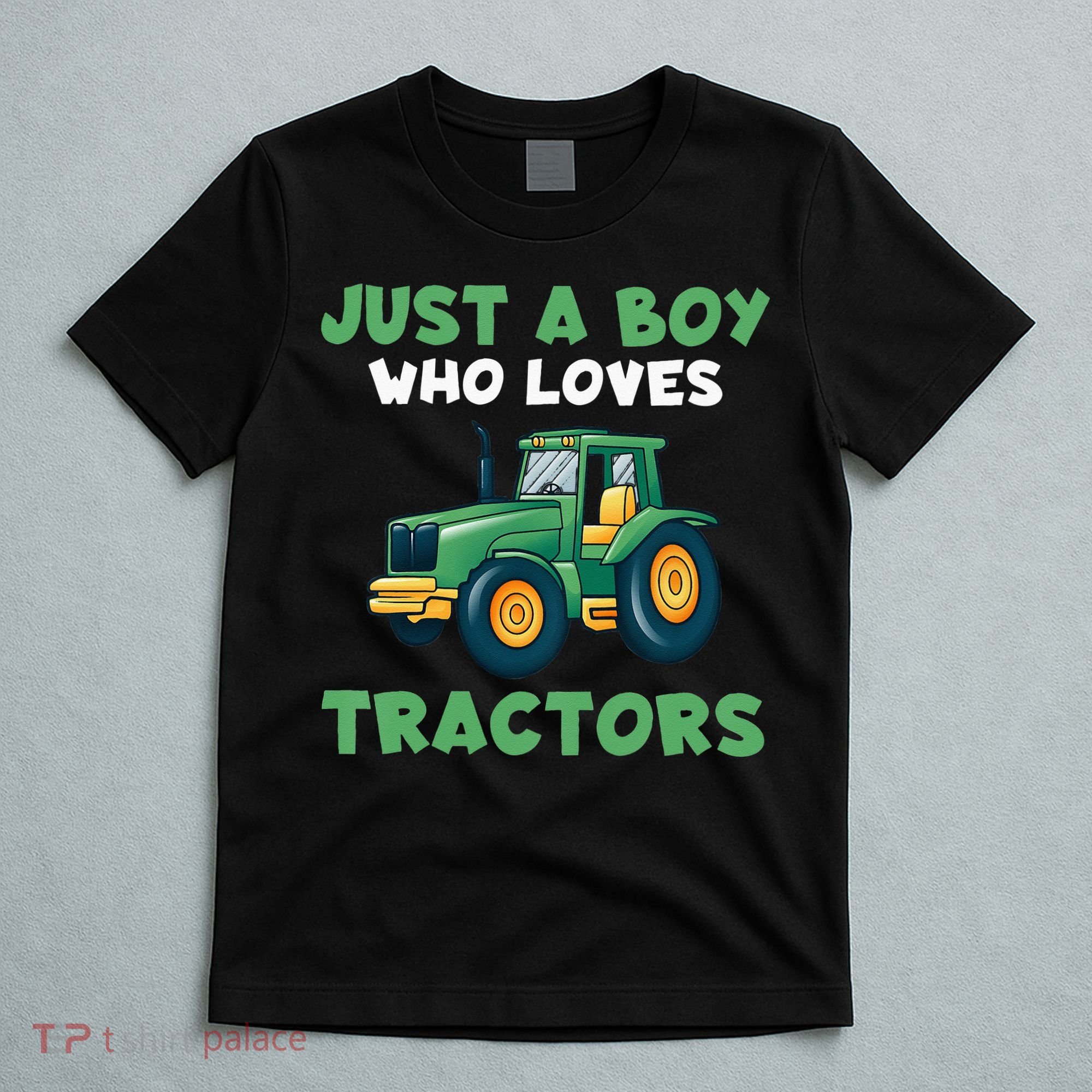 Kids Farm Lifestyle Just A Boy Who Loves Tractors T-Shirt