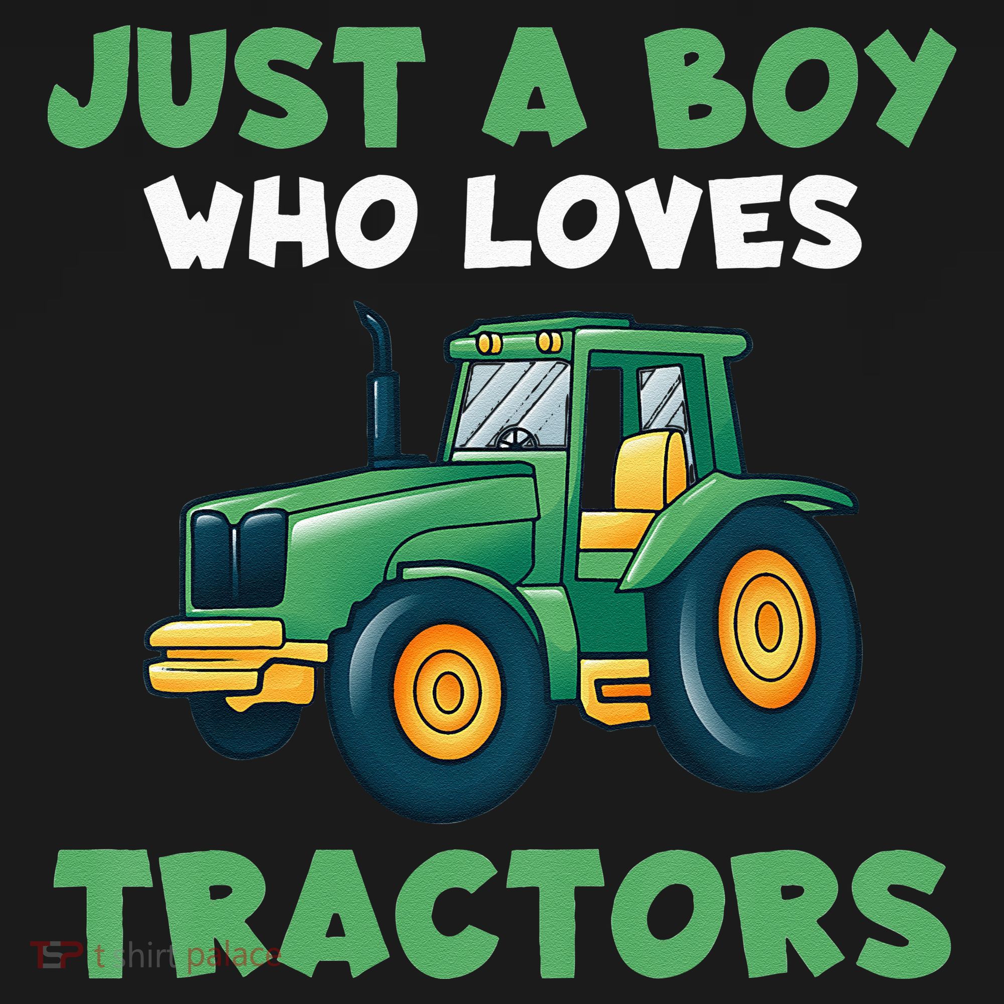 Kids Farm Lifestyle Just A Boy Who Loves Tractors T-Shirt