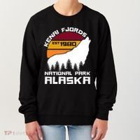 Kenai Fjords National Park Alaska Wolf Nature Outdoors Gift Women's Sweatshirt thumb 0
