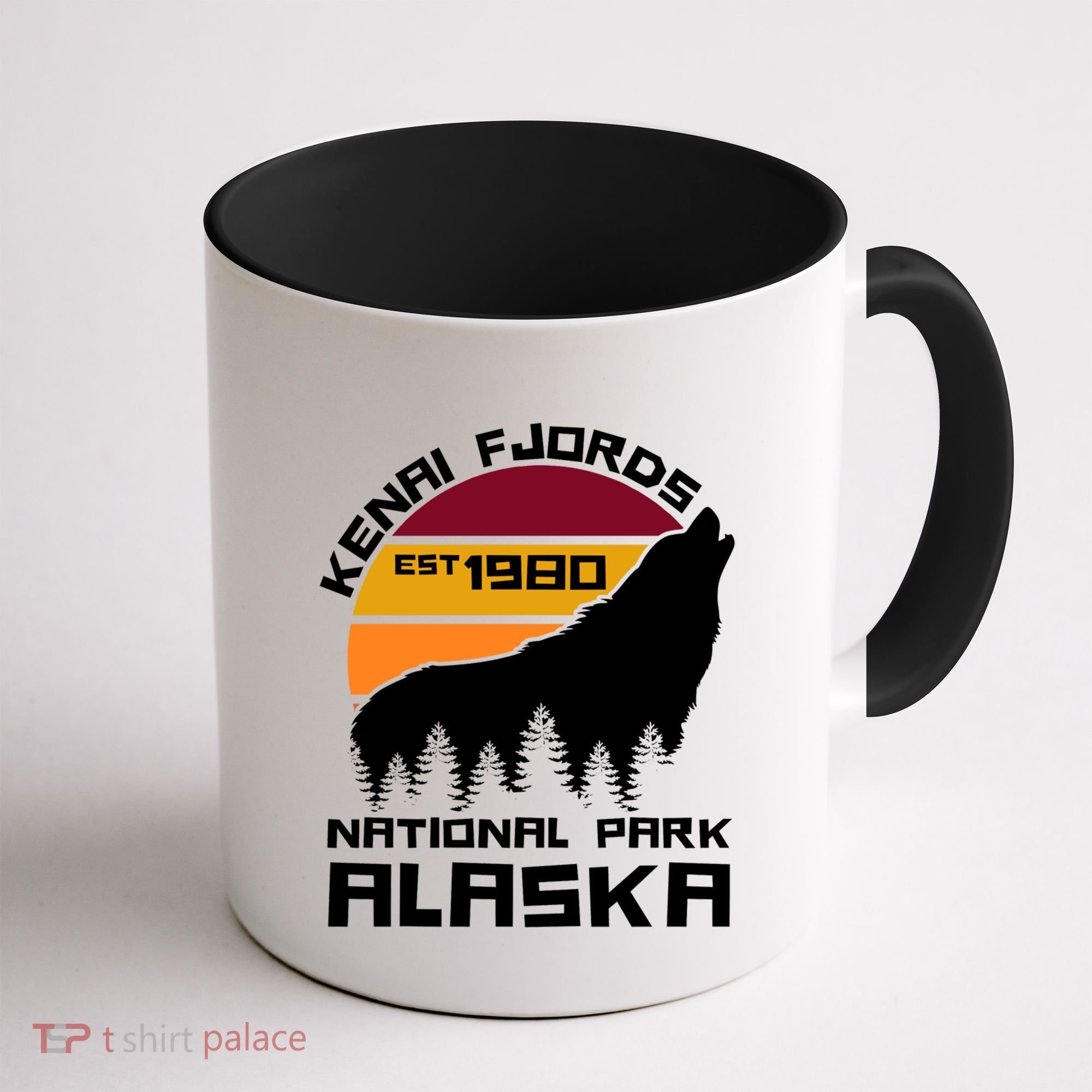 Kenai Fjords National Park Alaska Wolf Nature Outdoors Gift Coffee Mug