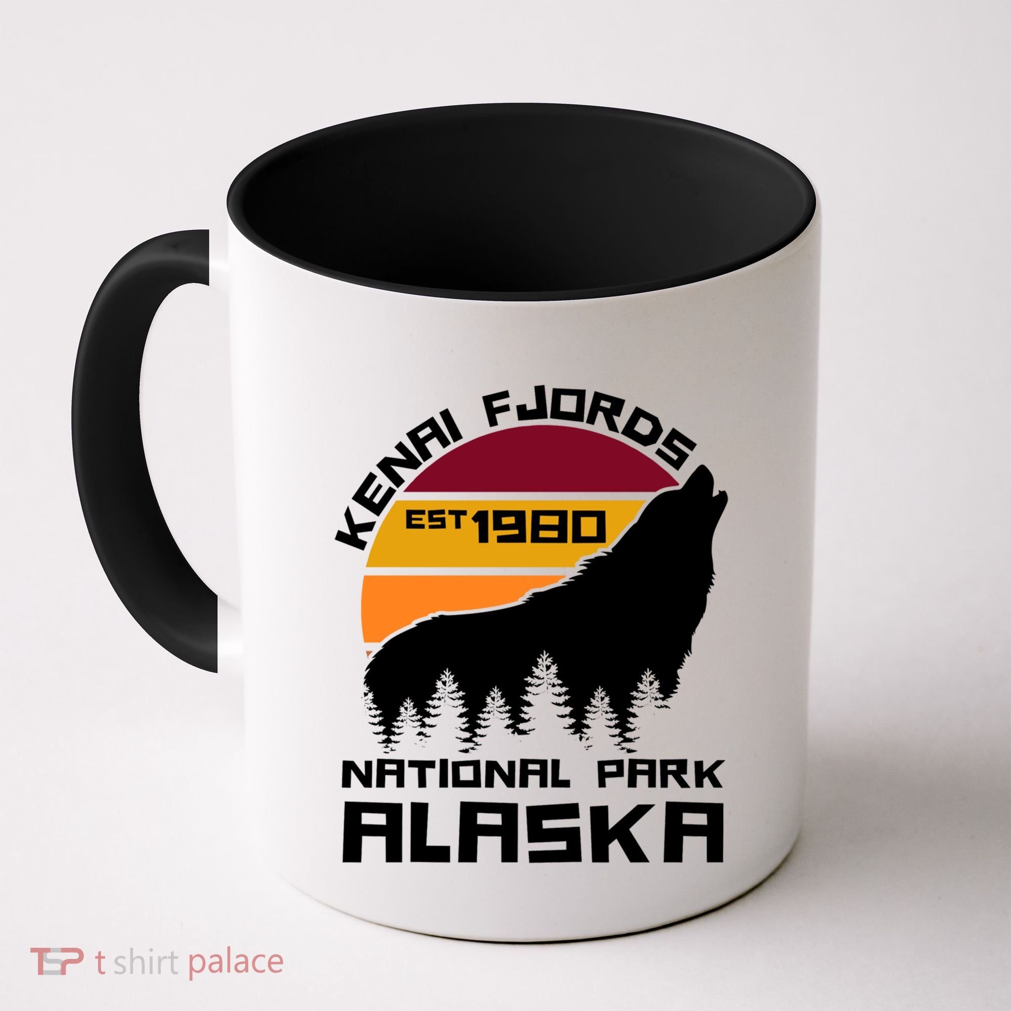 Kenai Fjords National Park Alaska Wolf Nature Outdoors Gift Coffee Mug