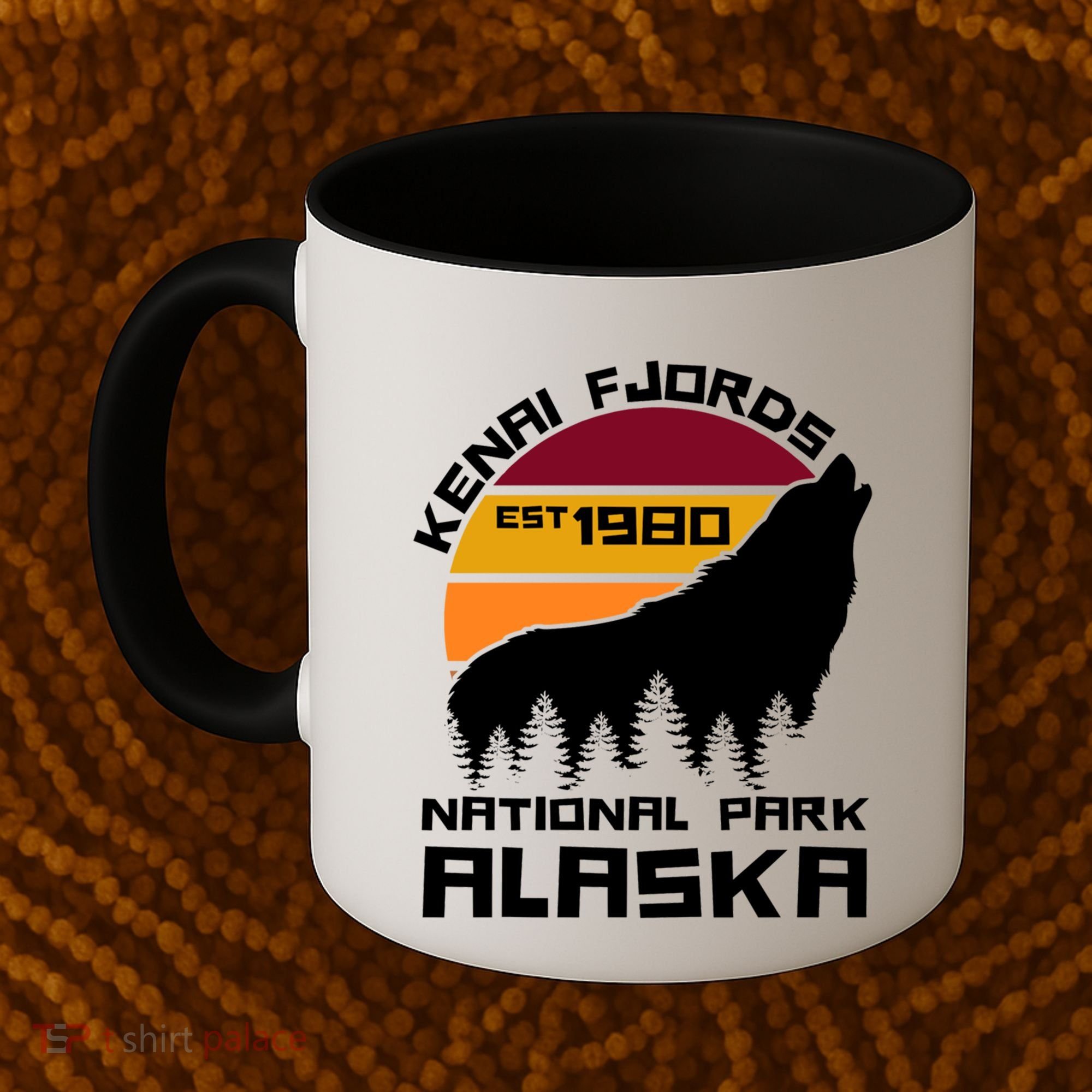 Kenai Fjords National Park Alaska Wolf Nature Outdoors Gift Coffee Mug