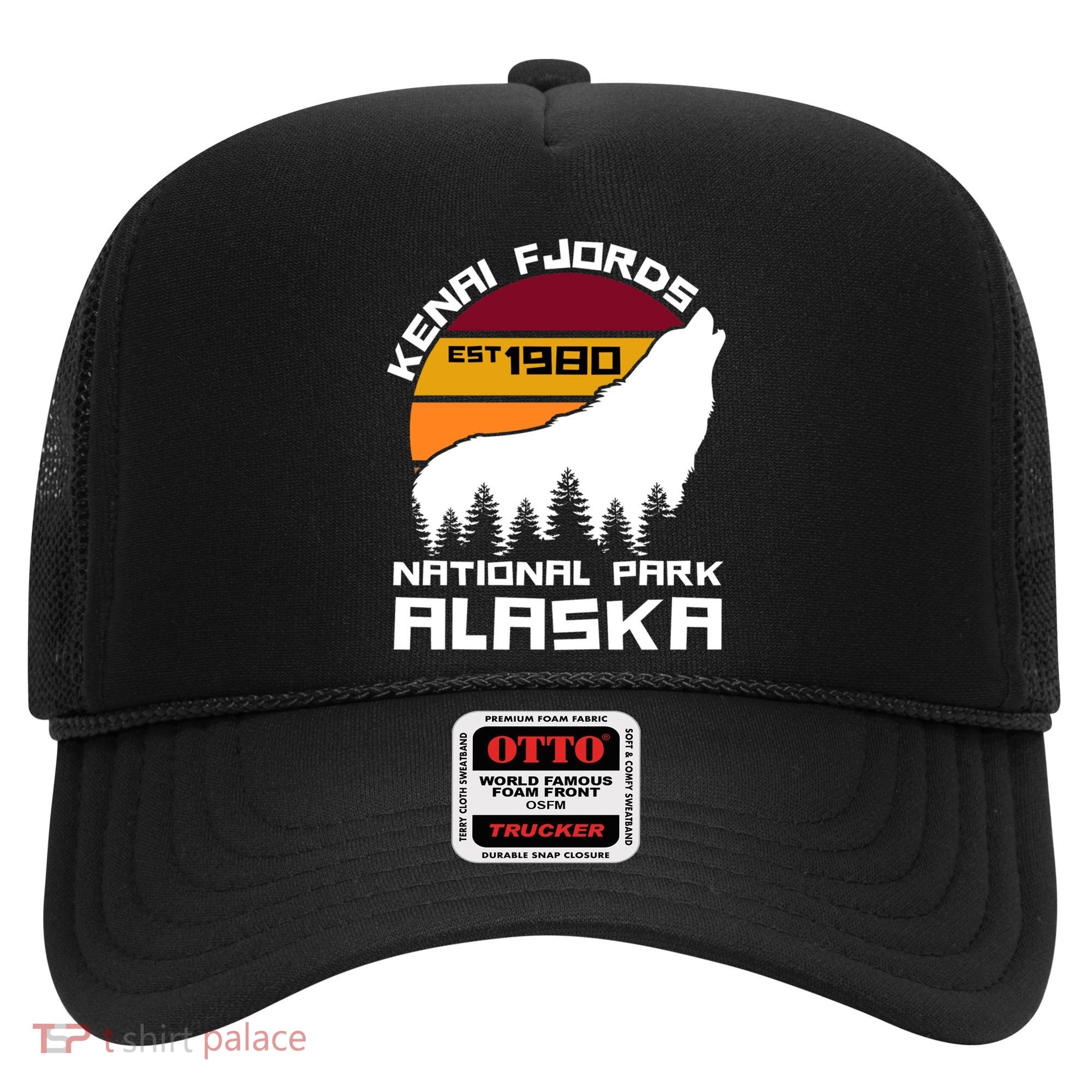 Kenai Fjords National Park Alaska Wolf Nature Outdoors Gift Hat