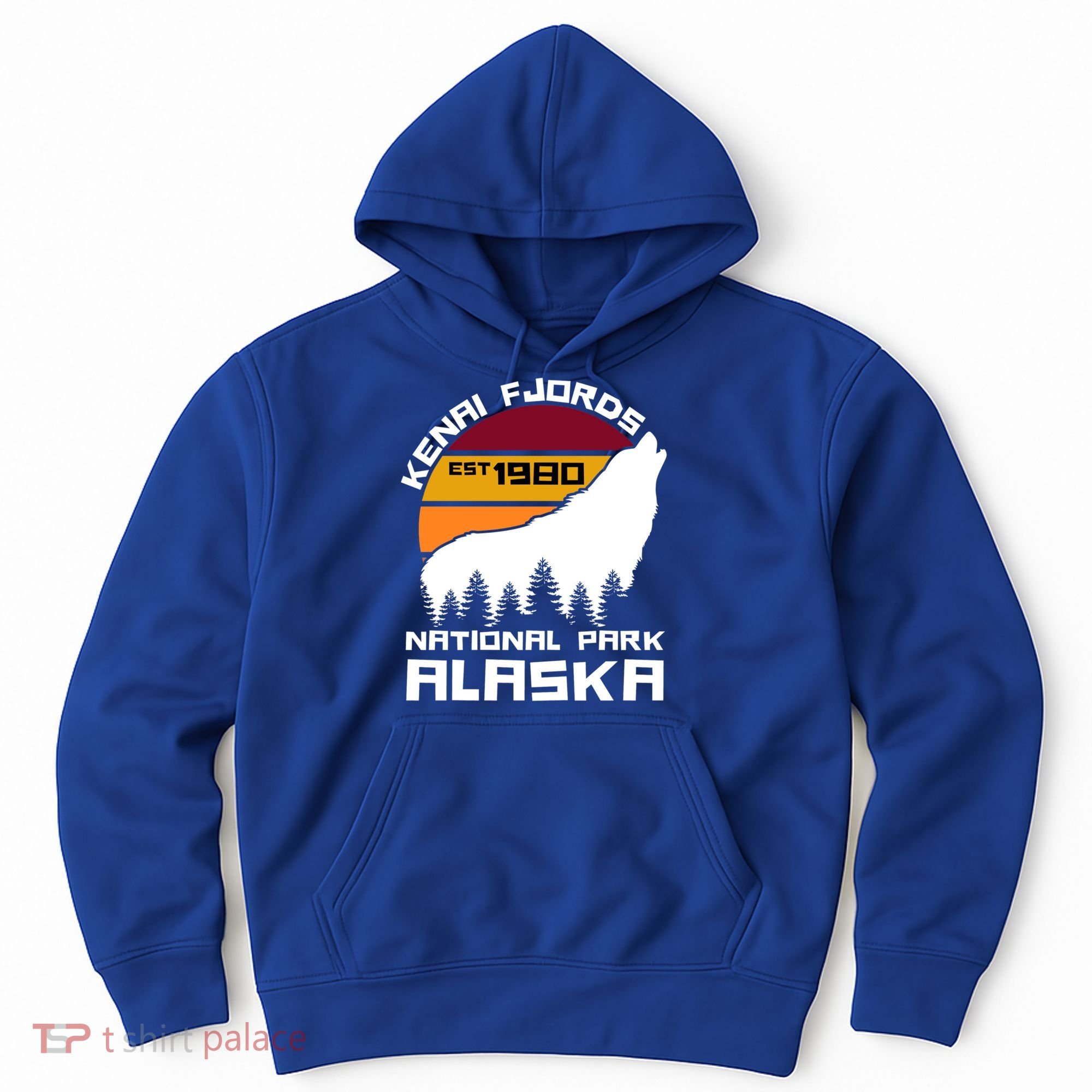 Kenai Fjords National Park Alaska Wolf Nature Outdoors Gift Hoodie