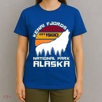 Kenai Fjords National Park Alaska Wolf Nature Outdoors Gift T-Shirt thumb 4