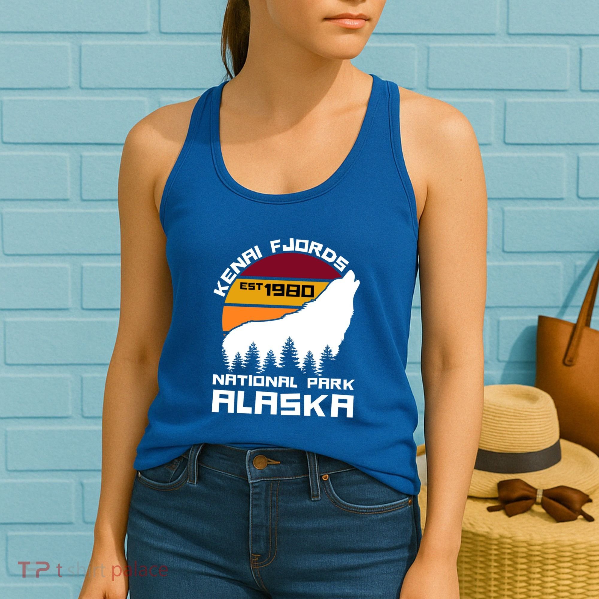 Kenai Fjords National Park Alaska Wolf Nature Outdoors Gift Women's Tank Top