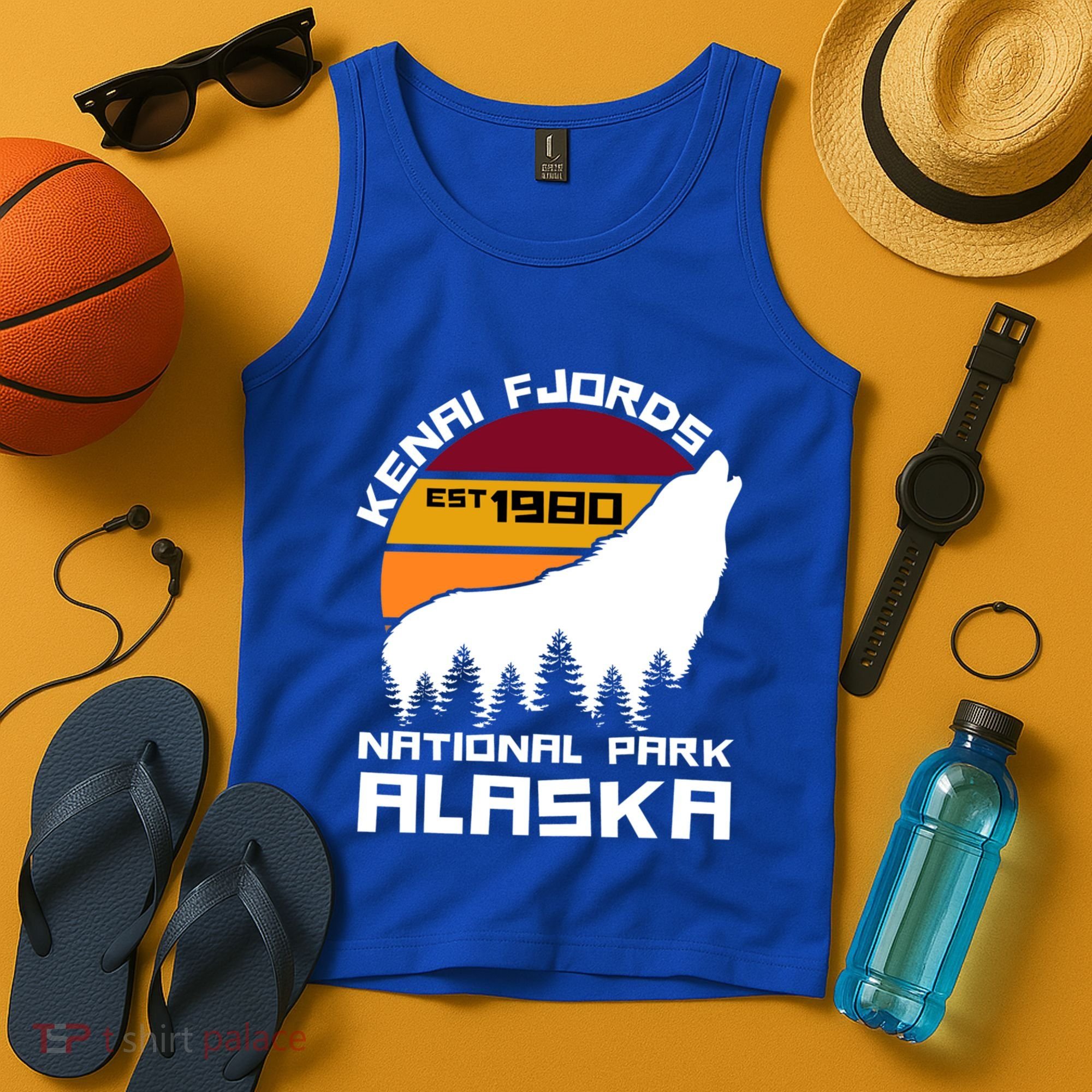 Kenai Fjords National Park Alaska Wolf Nature Outdoors Gift Tank Top