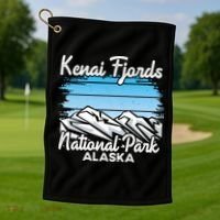 Kenai Fjords National Park Alaska Explore Nature Hiking Gift Golf Towel thumb 1