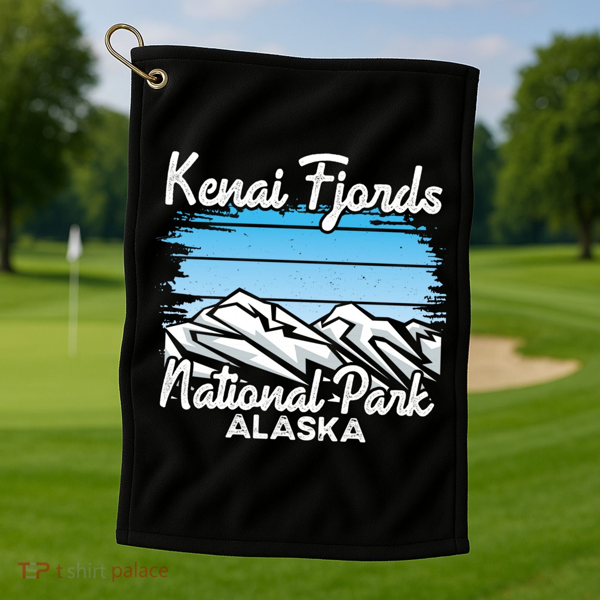 Kenai Fjords National Park Alaska Explore Nature Hiking Gift Golf Towel