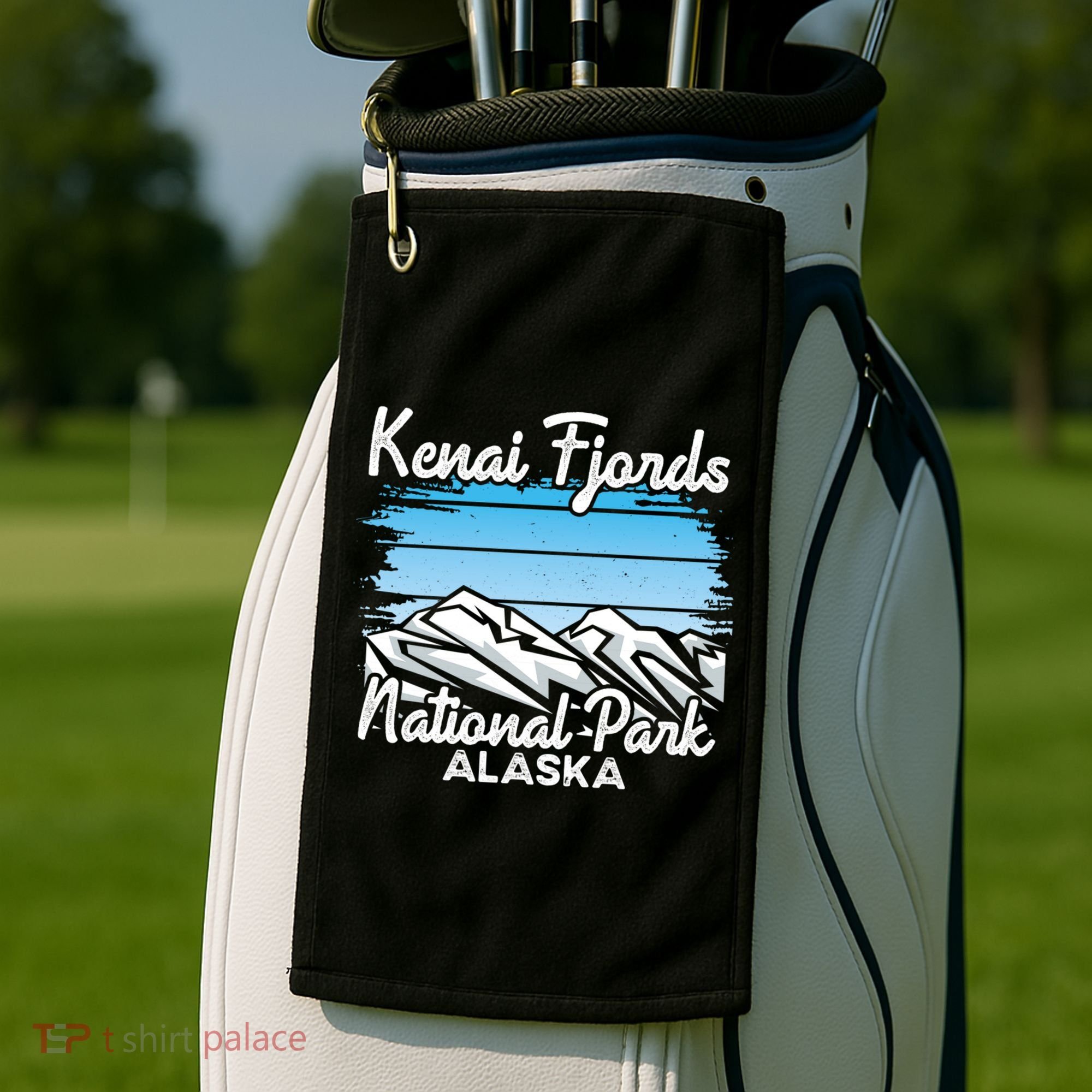 Kenai Fjords National Park Alaska Explore Nature Hiking Gift Golf Towel