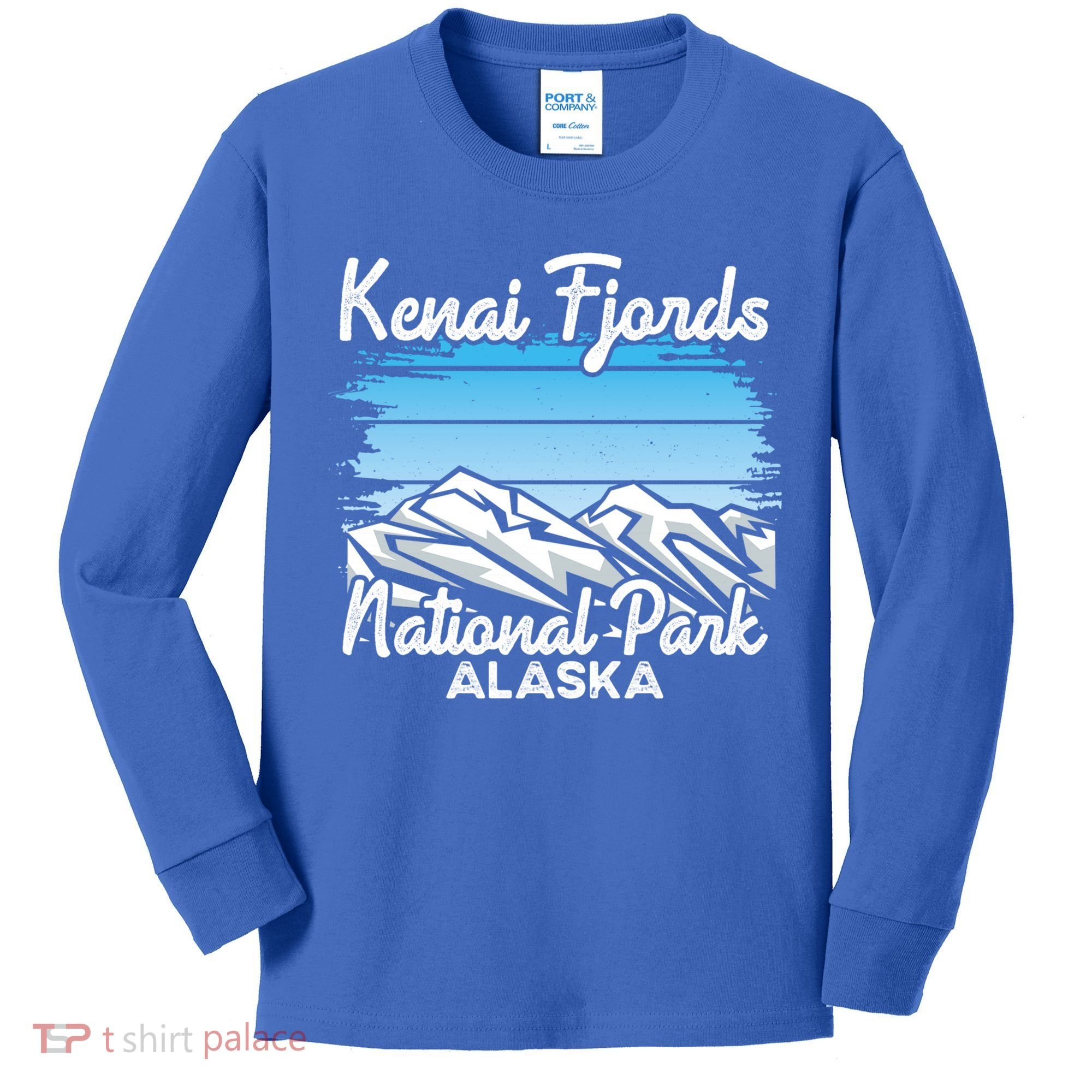 Kenai Fjords National Park Alaska Explore Nature Hiking Gift Kids Long Sleeve Shirt