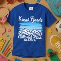 Kenai Fjords National Park Alaska Explore Nature Hiking Gift Kids T-Shirt thumb 3