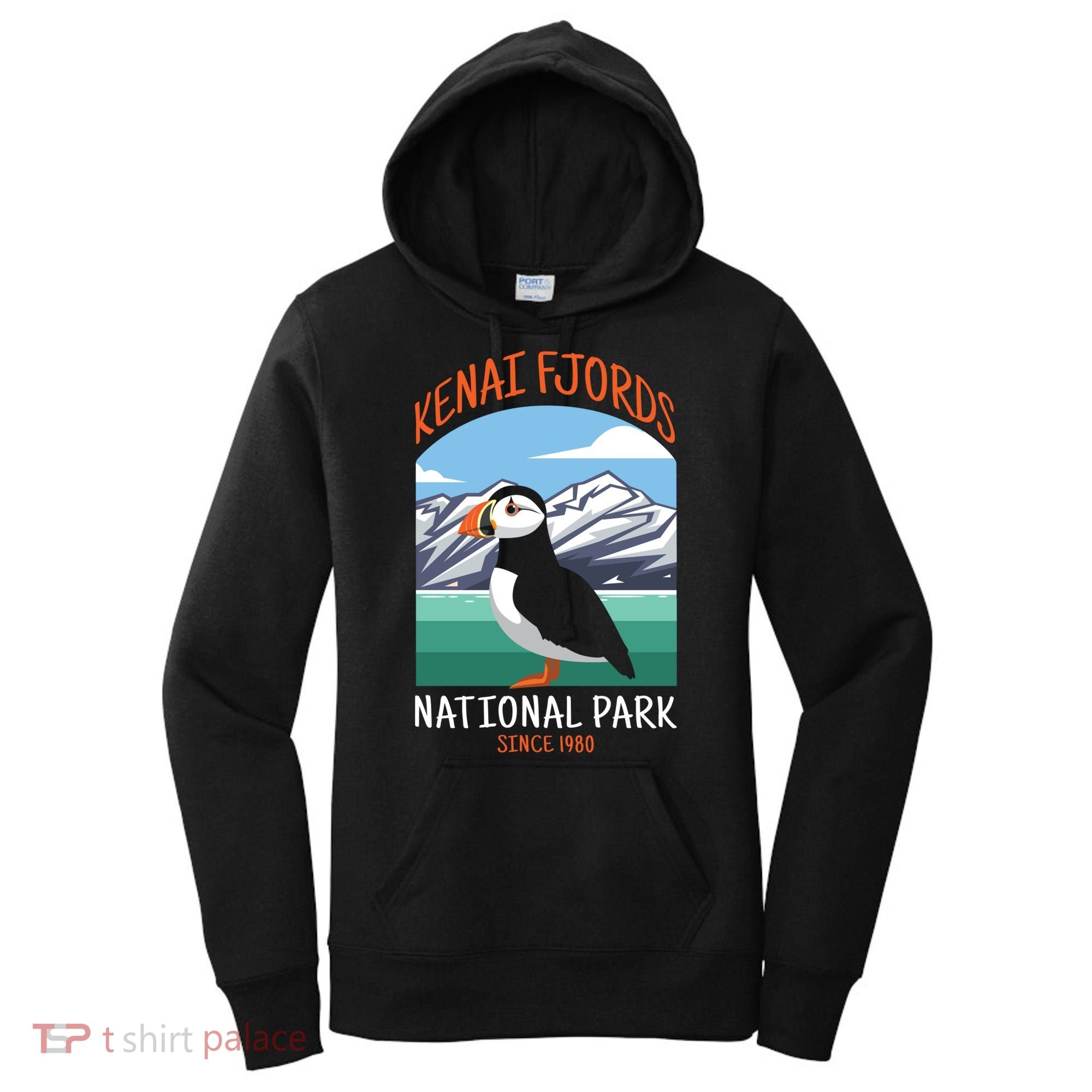 Kenai Fjords National Park Us Puffin Bird Alaska Gift Women's Hoodie