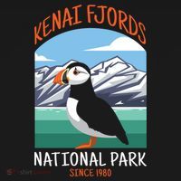 Kenai Fjords National Park Us Puffin Bird Alaska Gift Women's Hoodie thumb 2