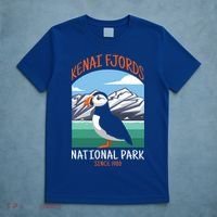 Kenai Fjords National Park Us Puffin Bird Alaska Gift T-Shirt thumb 5