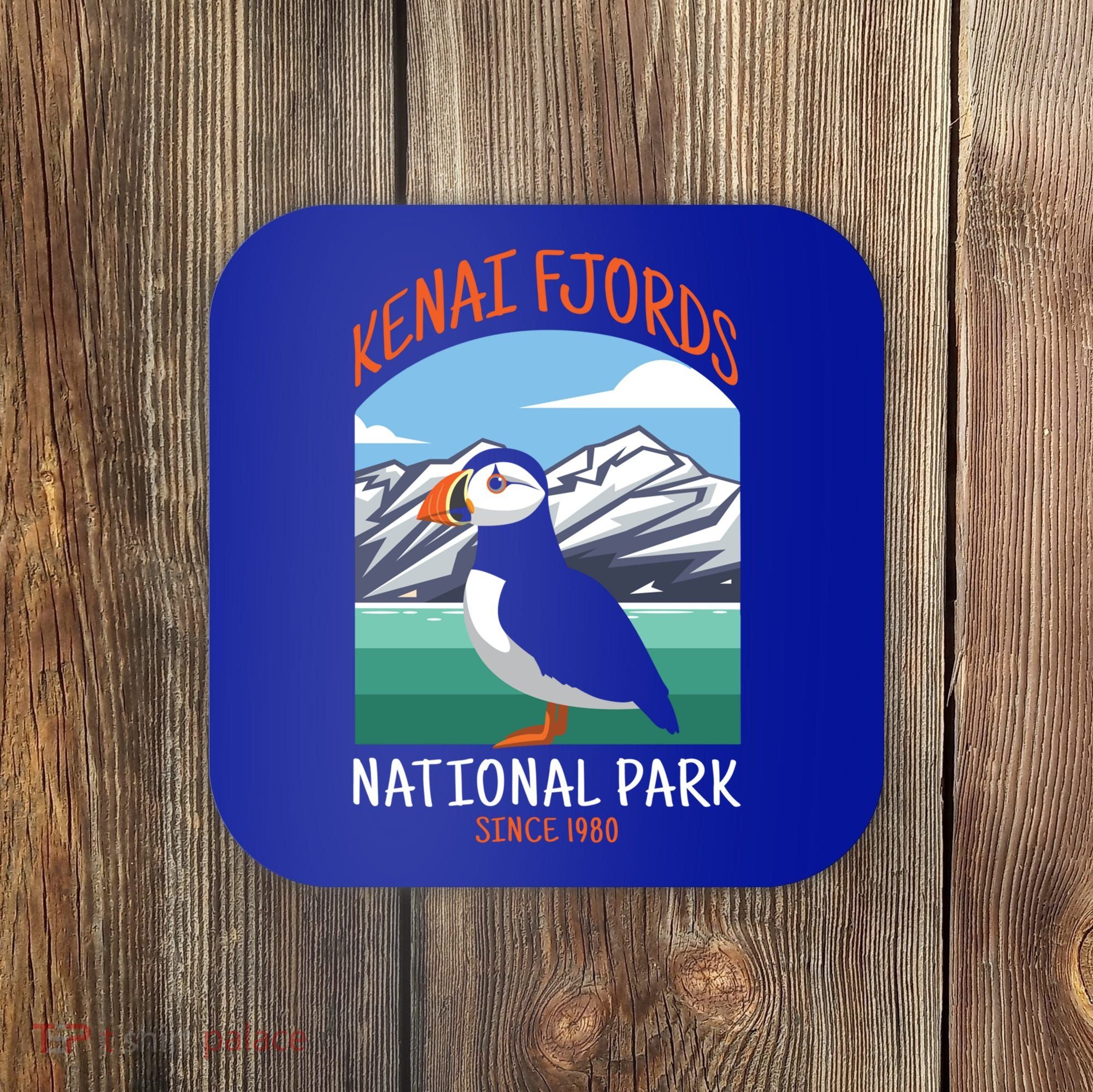 Kenai Fjords National Park Us Puffin Bird Alaska Gift Coaster