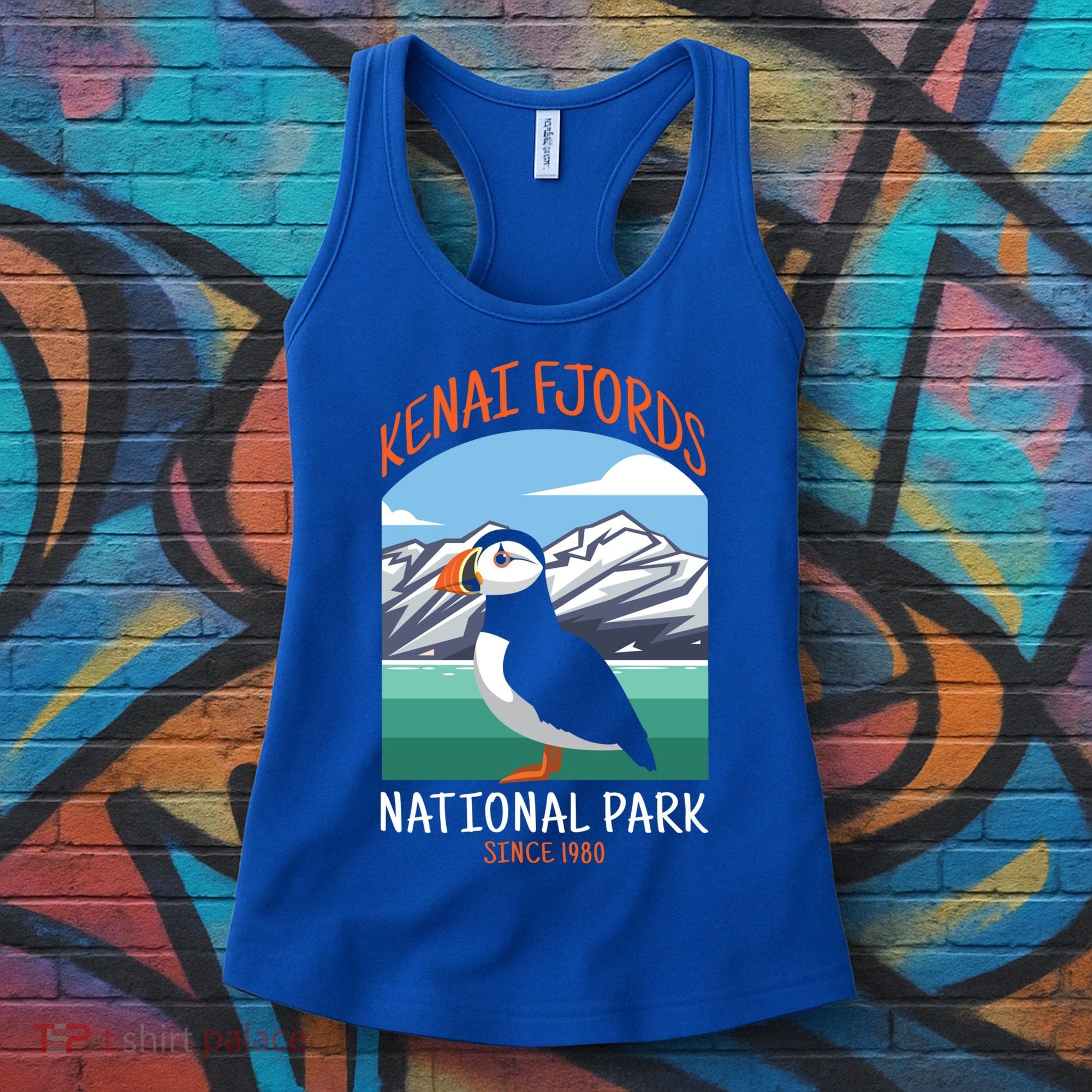 Kenai Fjords National Park Us Puffin Bird Alaska Gift Women's Tank Top