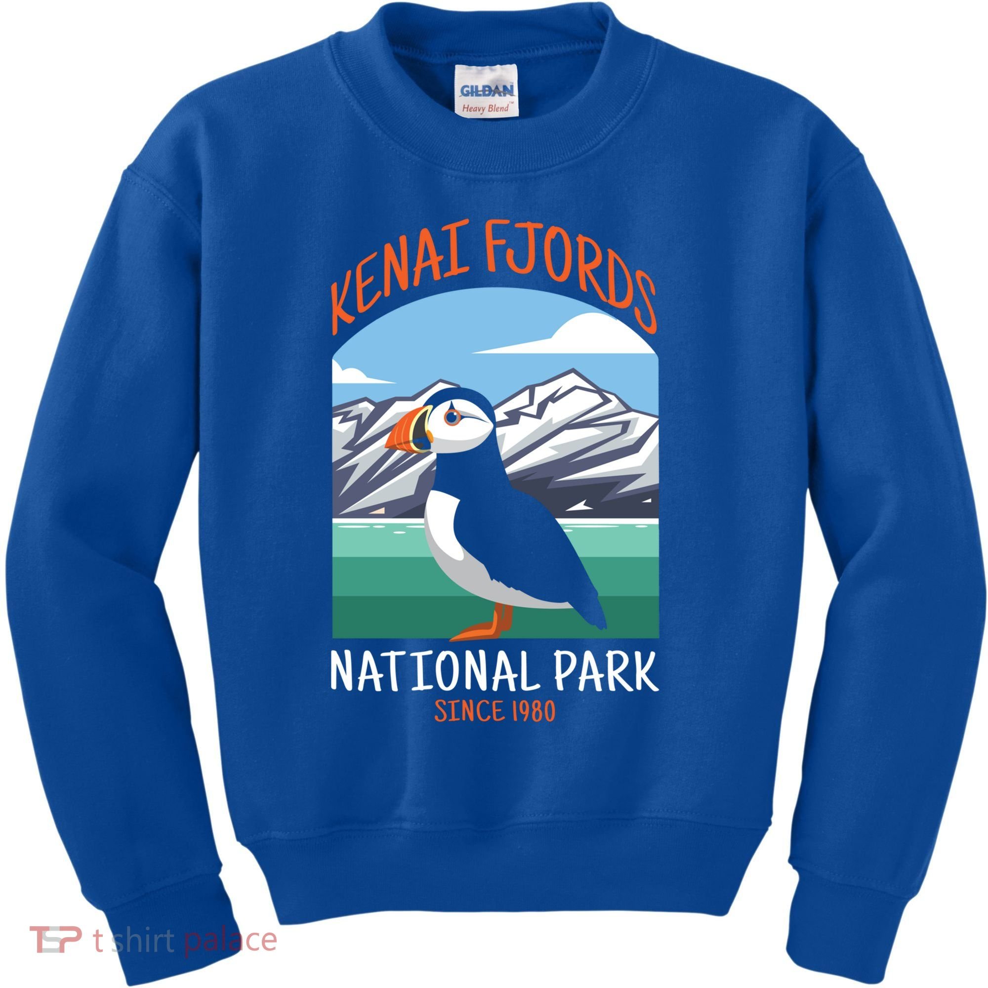 Kenai Fjords National Park Us Puffin Bird Alaska Gift Kids Sweatshirt