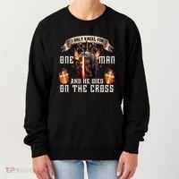 Kneel For One Man And He Died On The Cross Women's Sweatshirt thumb 0