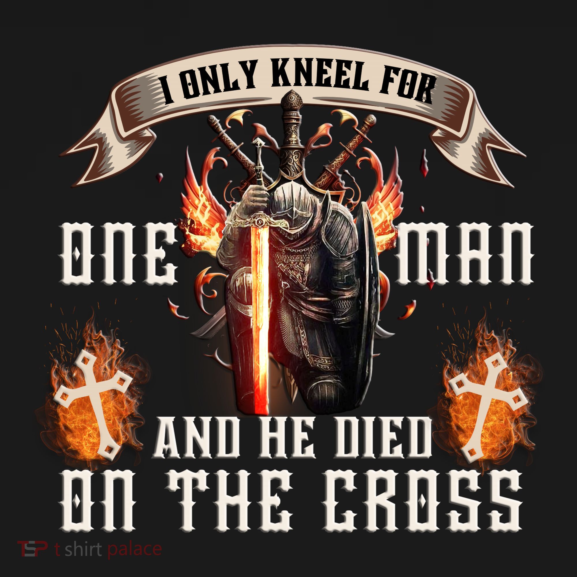 Kneel For One Man And He Died On The Cross Women's Hoodie